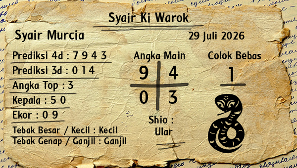 Syair Ki Warok - Syair Murcia
