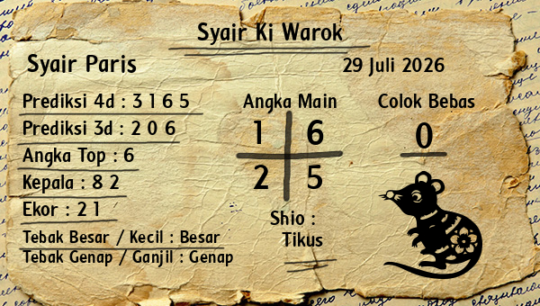 Syair Ki Warok - Syair Paris