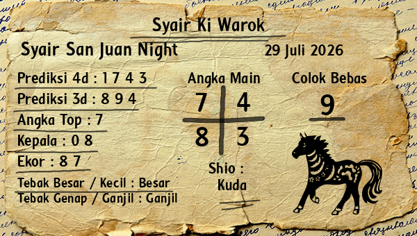 Syair Ki Warok - Syair San Juan Night