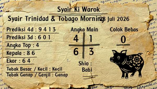 Syair Ki Warok - Syair Trinidad & Tobago Morning