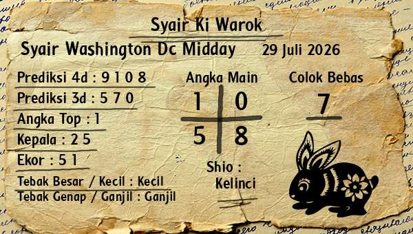 Syair Ki Warok - Syair Washington Dc Midday