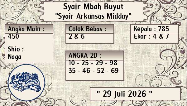 Syair Mbah Buyut - Syair Arkansas Midday