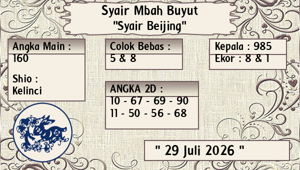 Syair Mbah Buyut - Syair Beijing