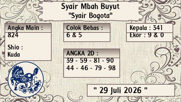 Syair Mbah Buyut - Syair Bogota