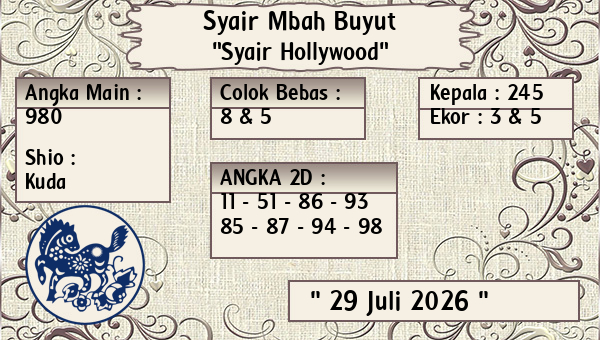 Syair Mbah Buyut - Syair Hollywood