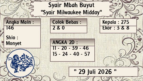 Syair Mbah Buyut - Syair Milwaukee Midday