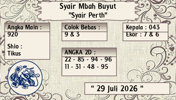 Syair Mbah Buyut - Syair Perth