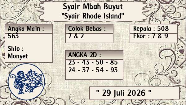 Syair Mbah Buyut - Syair Rhode Island