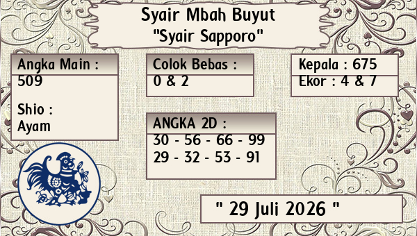 Syair Mbah Buyut - Syair Sapporo
