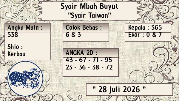 Syair Mbah Buyut - Syair Taiwan