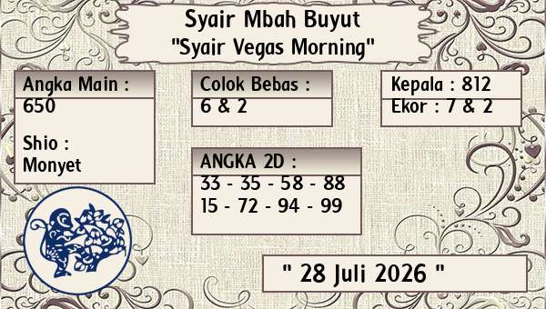 Syair Mbah Buyut - Syair Vegas Morning