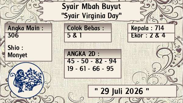 Syair Mbah Buyut - Syair Virginia Day