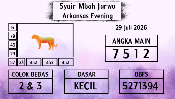 Syair Mbah Jarwo - Arkansas Evening
