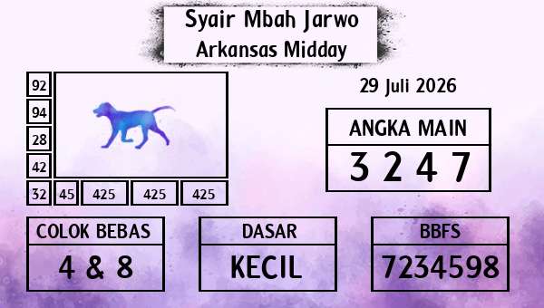 Syair Mbah Jarwo - Arkansas Midday
