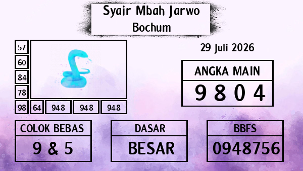 Syair Mbah Jarwo - Bochum