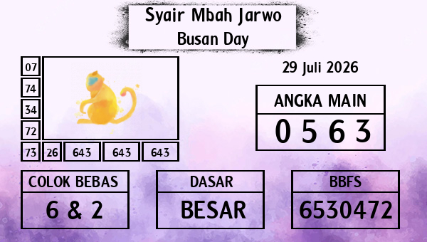 Syair Mbah Jarwo - Busan Day