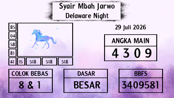 Syair Mbah Jarwo - Delaware Night
