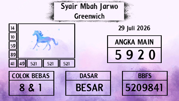Syair Mbah Jarwo - Greenwich