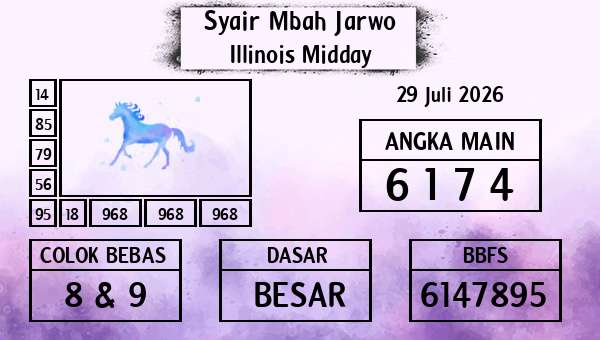 Syair Mbah Jarwo - Illinois Midday