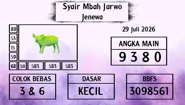 Syair Mbah Jarwo - Jenewa