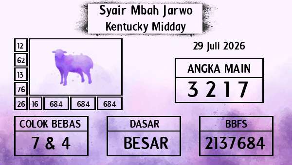 Syair Mbah Jarwo - Kentucky Midday