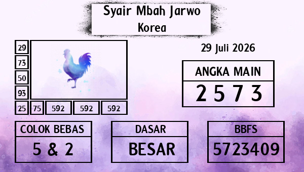 Syair Mbah Jarwo - Korea