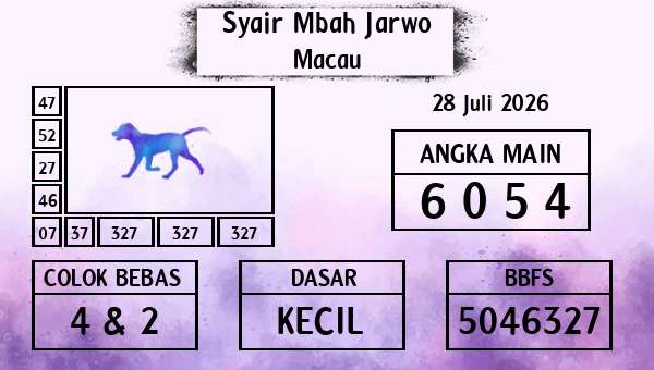 Syair Mbah Jarwo - Macau