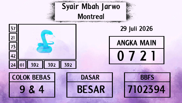 Syair Mbah Jarwo - Montreal