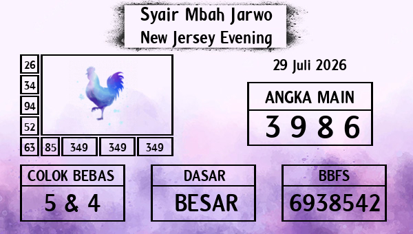 Syair Mbah Jarwo - New Jersey Evening