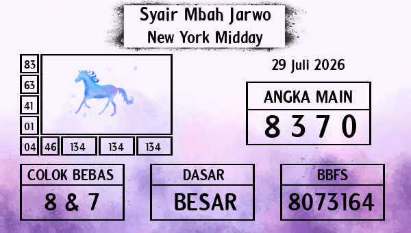 Syair Mbah Jarwo - New York Midday