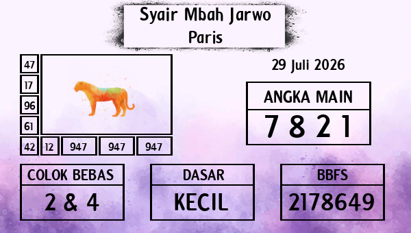 Syair Mbah Jarwo - Paris