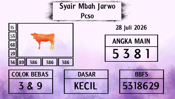 Syair Mbah Jarwo - Pcso