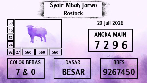 Syair Mbah Jarwo - Rostock