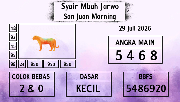 Syair Mbah Jarwo - San Juan Morning