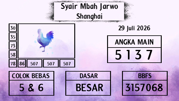 Syair Mbah Jarwo - Shanghai