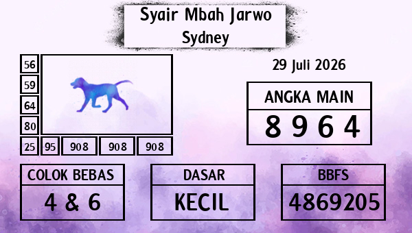 Syair Mbah Jarwo - Sydney