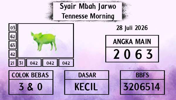 Syair Mbah Jarwo - Tennesse Morning