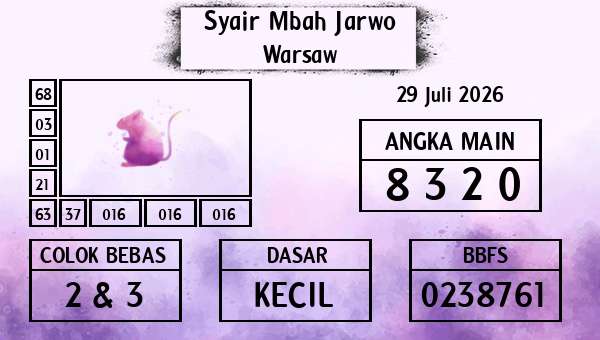 Syair Mbah Jarwo - Warsaw
