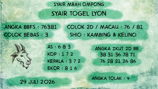 Syair Mbah Ompong - Syair Togel Lyon