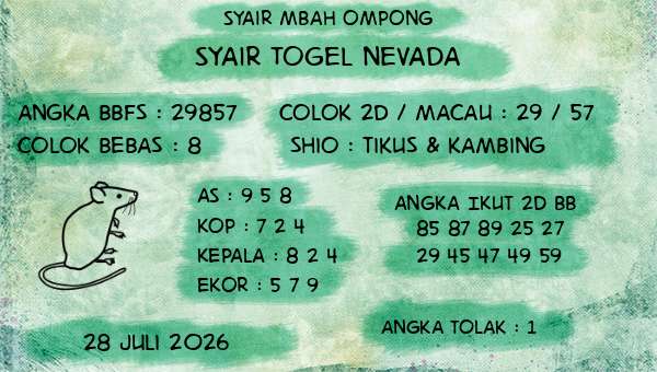 Syair Mbah Ompong - Syair Togel Nevada