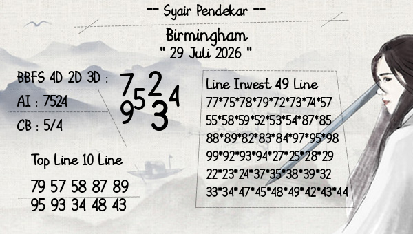 Syair Pendekar - Birmingham
