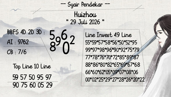 Syair Pendekar - Huizhou