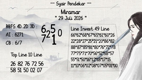 Syair Pendekar - Miramar