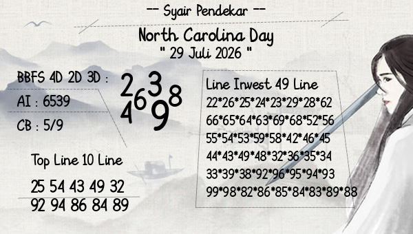 Syair Pendekar - North Carolina Day