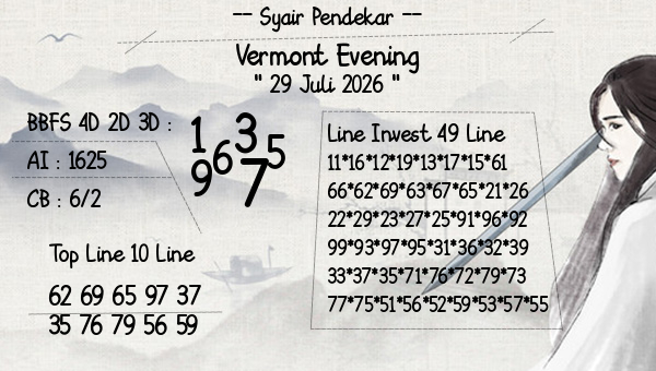 Syair Pendekar - Vermont Evening