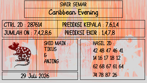 SYAIR SEMAR - Caribbean Evening