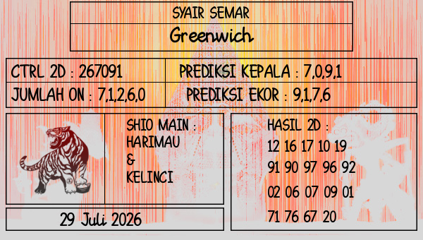 SYAIR SEMAR - Greenwich