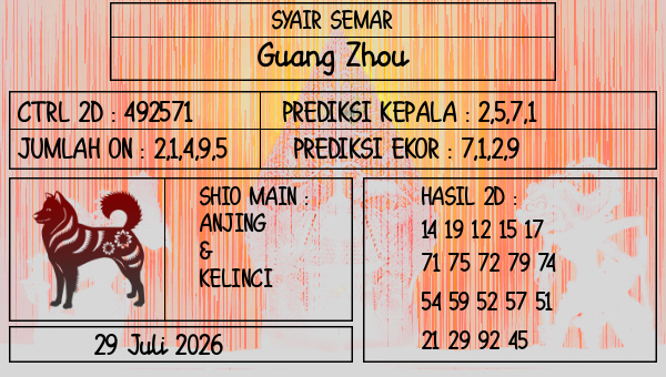 SYAIR SEMAR - Guang Zhou