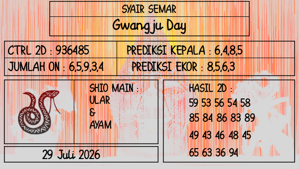 SYAIR SEMAR - Gwangju Day