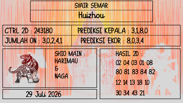 SYAIR SEMAR - Huizhou